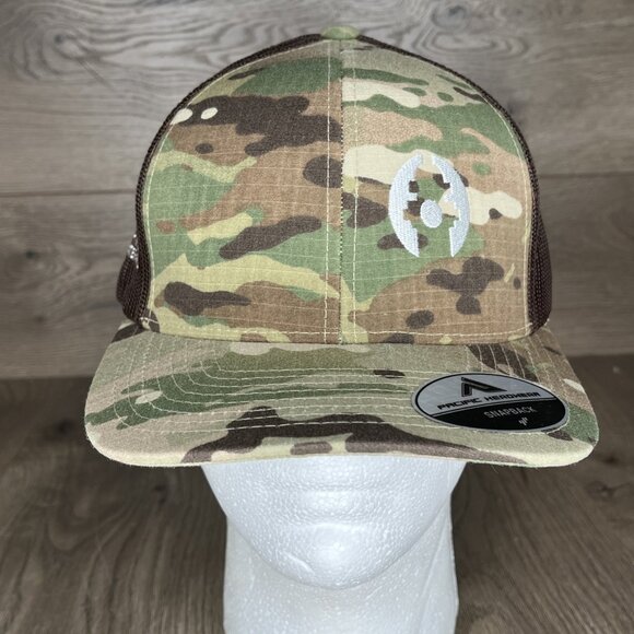 Fortline Waterworks Trucker Hat Camo Cap Pacific Snapback - Picture 2 of 12